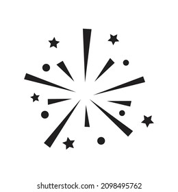 Firework celebration icon vector design illustration