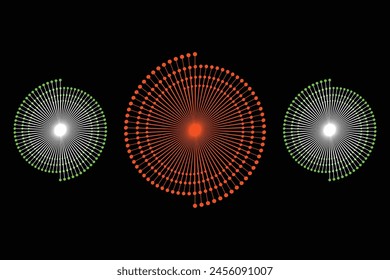 Firework celebration new year eve background independence light colorful black sky celebrate | Realistic fireworks border illustration, Colorful of fireworks in holiday new year festival on black sky.