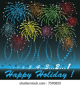 Firework Celebration Vector