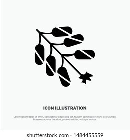 Firework, China, Chinese, Firecracker Solid Black Glyph Icon. Vector Icon Template background