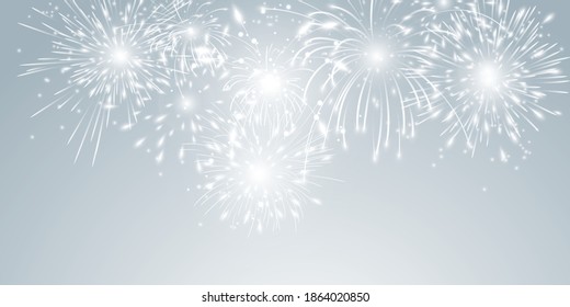 firework and christmas themed Celebration party Happy New Year background design.