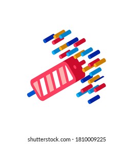 firework cracker icon vector. isometric firework cracker sign. color isolated symbol illustration