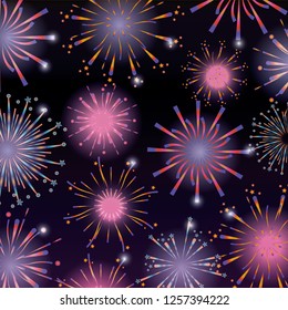 firework decoration night explosion to event
