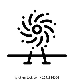 firework decorative icon vector. firework decorative sign. isolated contour symbol illustration