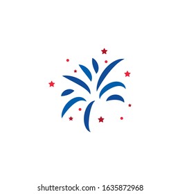 Firework design, Celebration festival event holiday party anniversay explosion and festive theme Vector illustration