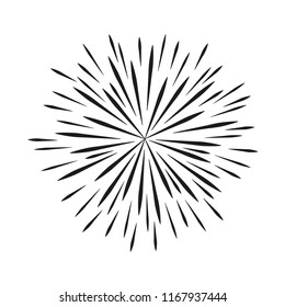 firework design on white background vector illustration EPS10