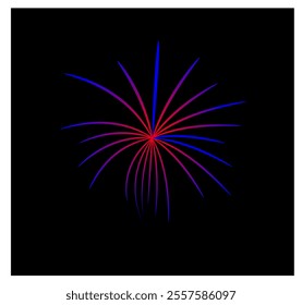 firework element.
new year element.
gradient firework.