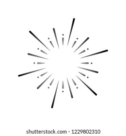 Firework explosion design element vector
