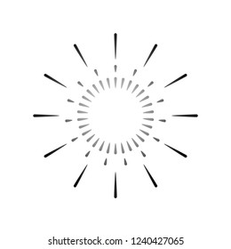 Firework explosion design element vector