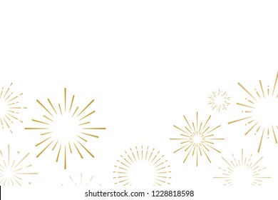 Firework explosions background design vector