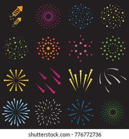 firework flat icon