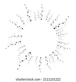 firework frame doodle handdrawn clip art element