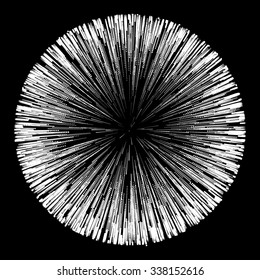 Firework Globe for Design Project - vector illustration 
