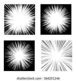 Firework Globes for Design Project - vector set
