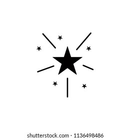 firework glyph style icon. Element of circus icon for mobile concept and web apps. Glyph style firework icon can be used for web and mobile