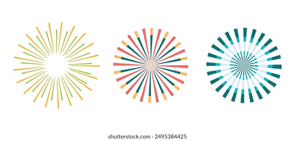 Firework grahic with colorful for celebration, element, anniversary and illustration