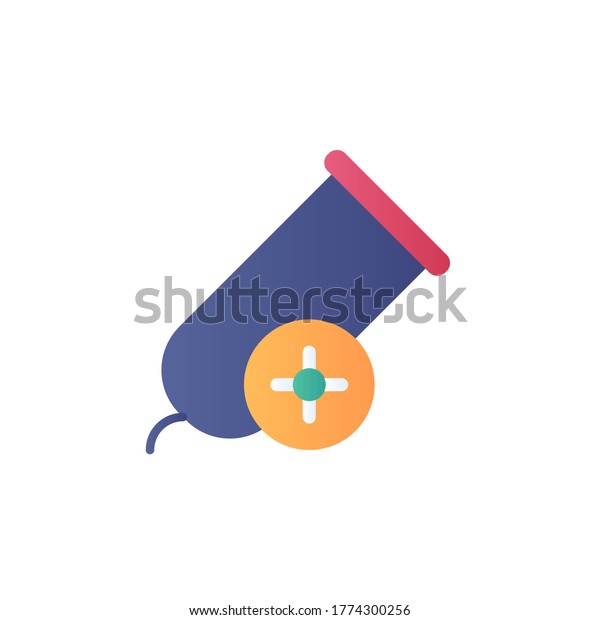 Firework Gun Icon Flat Design Vector Stock Vector (Royalty Free ...