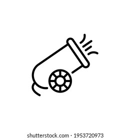 Icono de arma de fuego en vector. Logotipo
