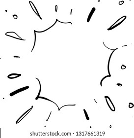 Firework hand drawn