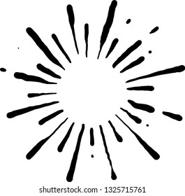 firework hand drawn