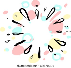 firework hand drawn