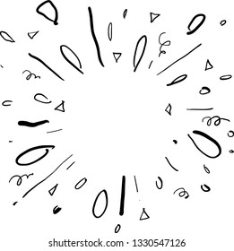 firework hand drawn