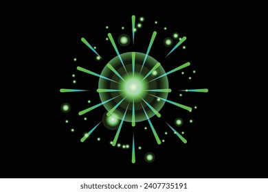 Firework Happy New Year Sticker