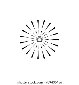 firework icon. Carnival element icon. Premium quality graphic design icon. Baby Signs, outline symbols collection icon for websites, web design, mobile on white background