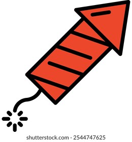 Vuurwerkpictogram. Cartoon Emoji van Verjaardag Confetti Explosion. vectorillustratie