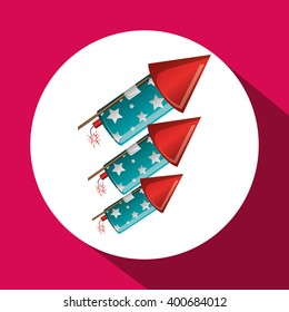 Firework icon design, vector illustration