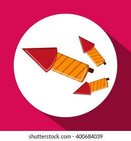 Firework icon design, vector illustration