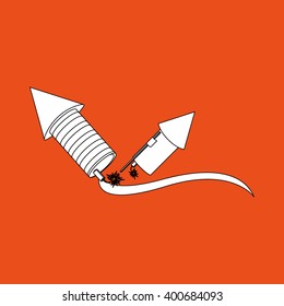 Firework icon design, vector illustration