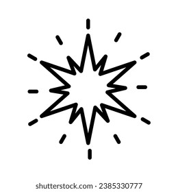 firework icon design vector isolated