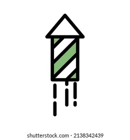 firework icon, editable stroke. best used for web, banner, flayer or application. vector illustration EPS 10 File Format