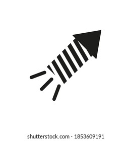 firework icon element of christmas icon for mobile concept and web apps. Thin line firework icon can be used for web and mobile. Premium icon on white background