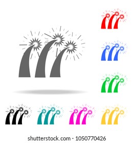 firework icon. Elements of party multi colored icons. Premium quality graphic design icon. Simple icon for websites, web design, mobile app, info graphics on white background