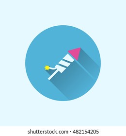firework icon. flat style