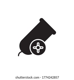 firework icon glyph vector illustration black style. isolated on white background