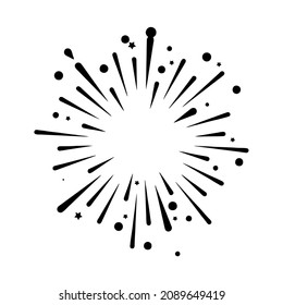 Feuerwerk-Symbol, glückliches neues Jahr Feuerwerk