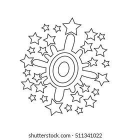 firework icon illustration design
