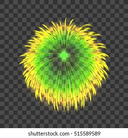 Firework icon. Realistic illustration of firework vector icon for web