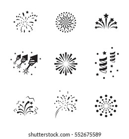 firework icon set