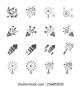 firework icon set 3, vector eps10.