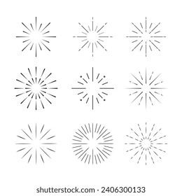 Firework Icon Set Vector Design.