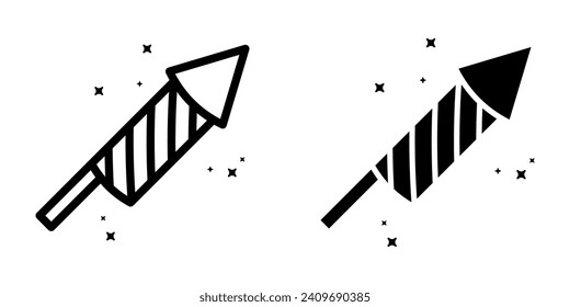 Firework Icon. symbol for mobile concept and web design. vector illustration