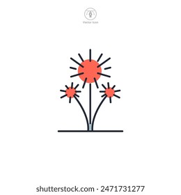 Firework Icon theme symbol vector illustration isolated on white background
