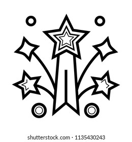 Firework icon vector