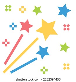  Feuerwerk-Symbol Vektorgrafik , Feiern, Funkeln, Feiern glücklich neues Jahr