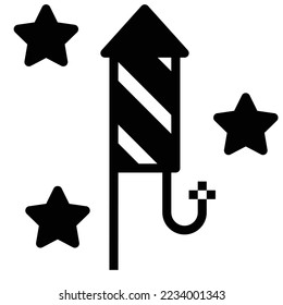 Firework Icon Vector Illustration , celebration, sparkle, party happy new year