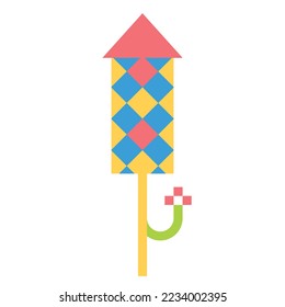  Feuerwerk-Symbol Vektorgrafik , Feiern, Funkeln, Feiern glücklich neues Jahr